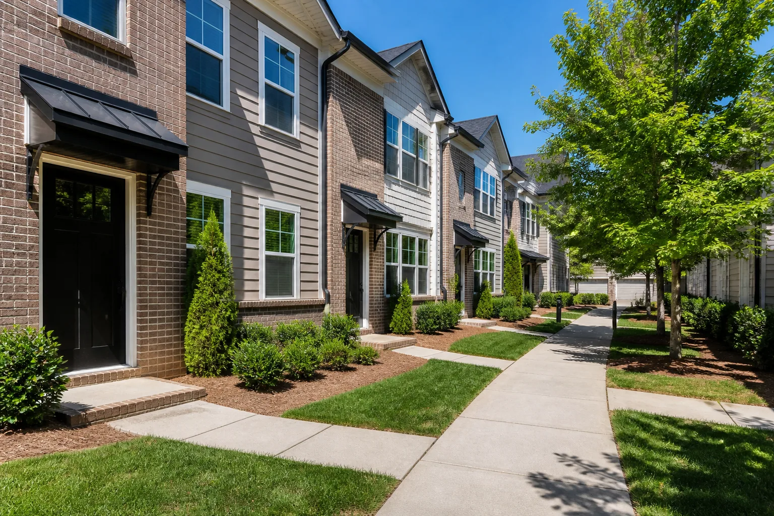 Professionally maintained townhome community